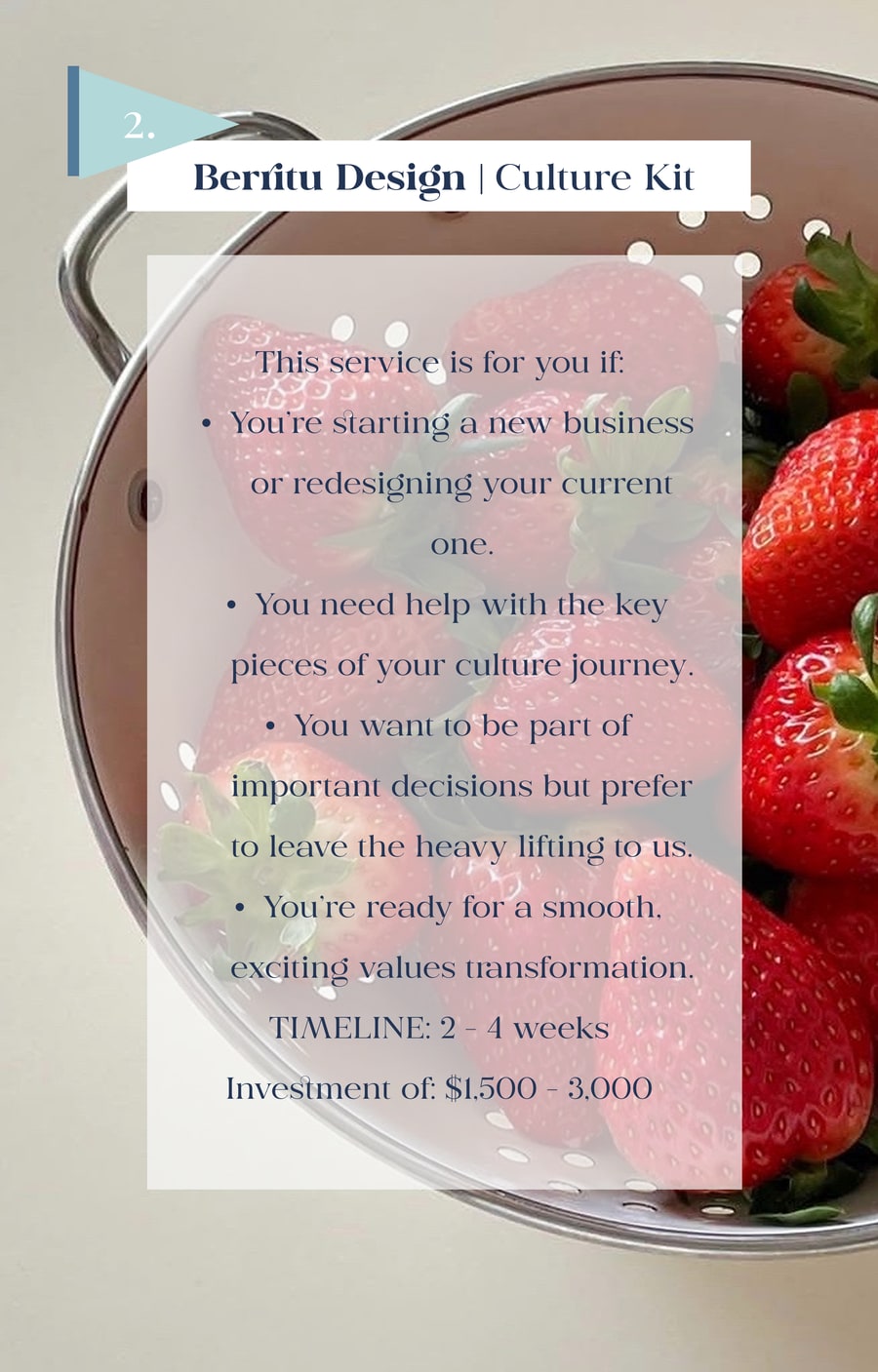 Berritu Design Culture Kit — fresh strawberries